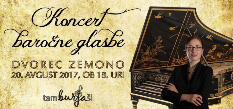 tamburjasi koncert barocne glasbe na dvorcu zemono